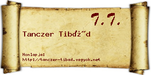 Tanczer Tibád névjegykártya